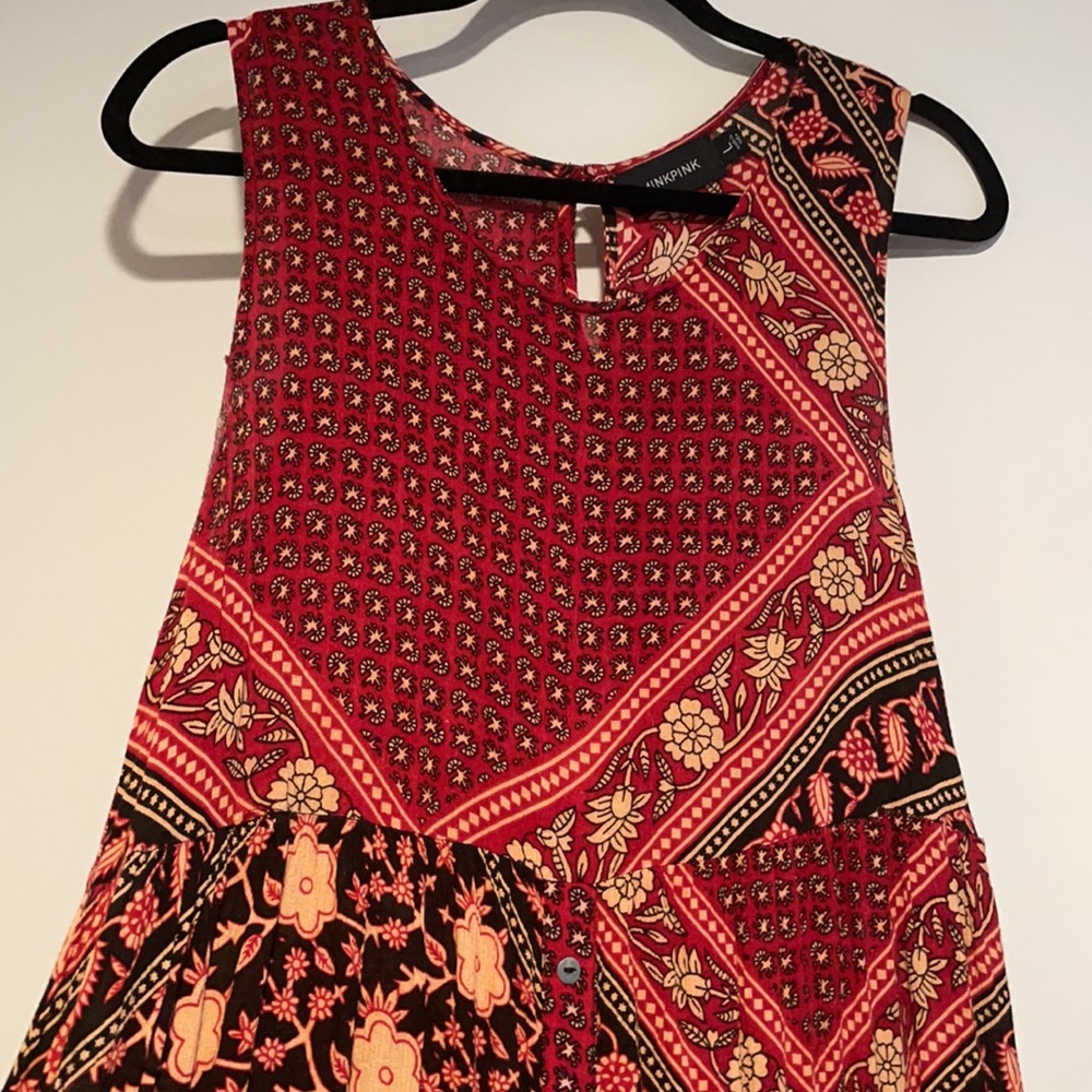 Mink Pink Bandana Print Maxi dress